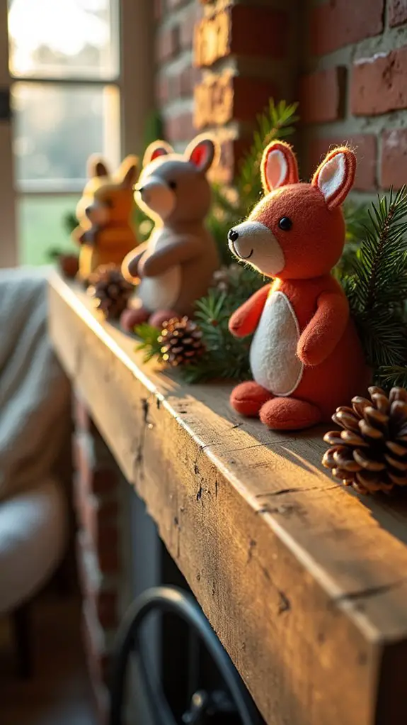 felt baby animal ornaments