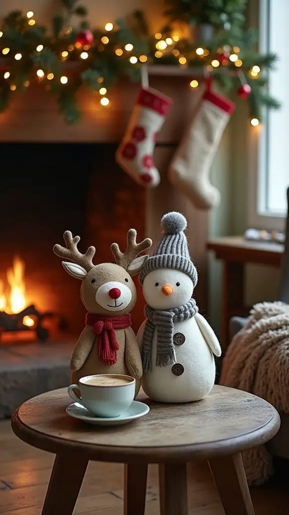 felted holiday character charm