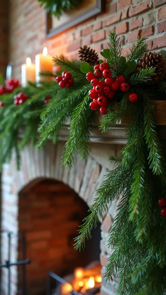 festive colorful berry display