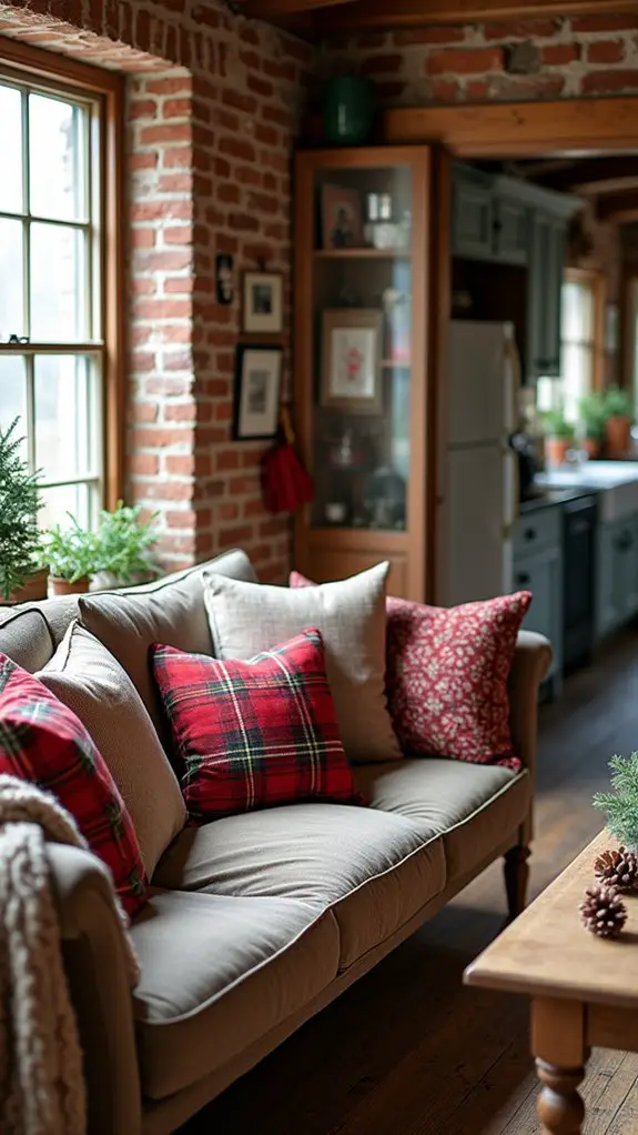 festive cozy farmhouse pillows