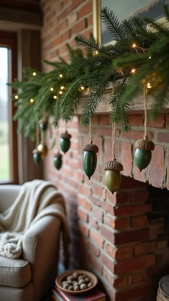 festive diy acorn ornaments