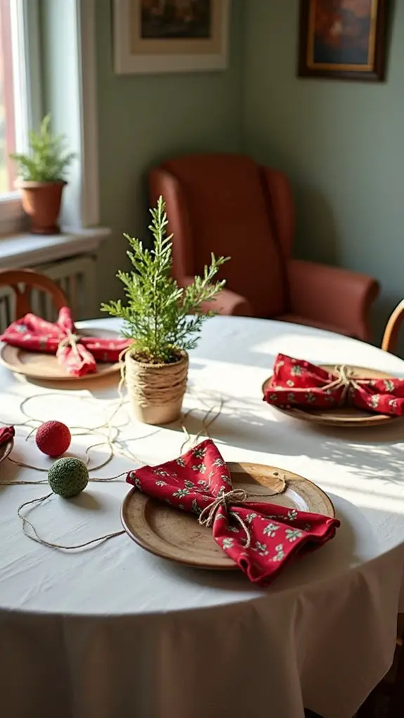 festive fabric scrap decor
