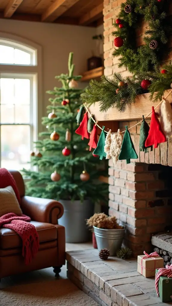 festive felt garlands diy