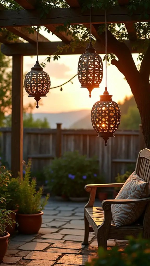 festive glow with lanterns