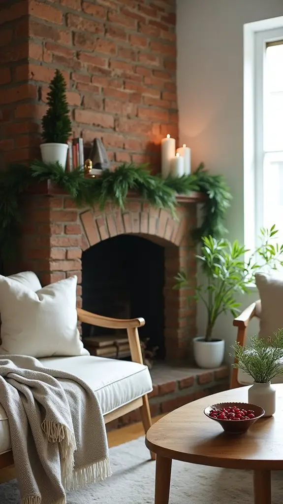 festive greenery enhances decor