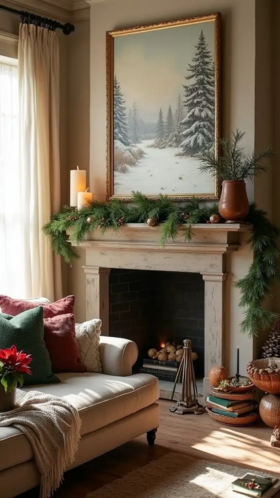 festive holiday art display