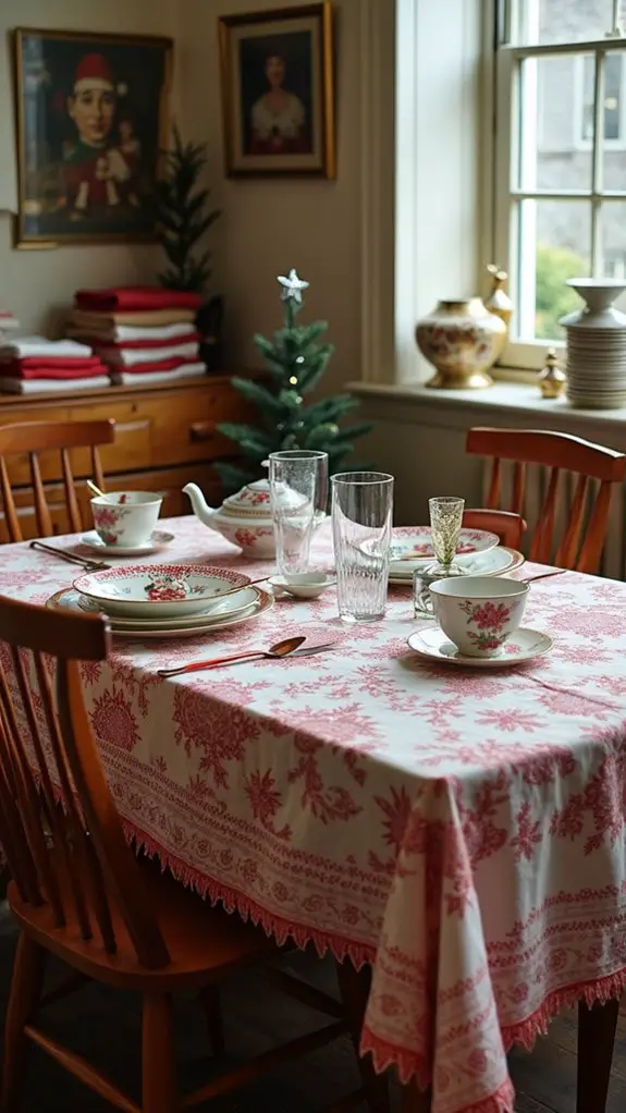 festive holiday dining decor