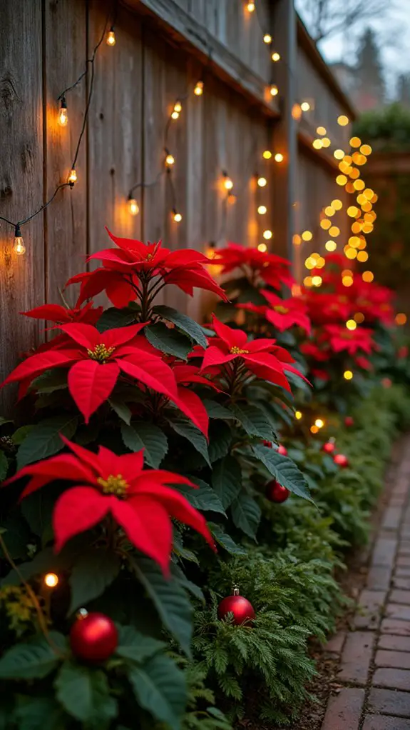 festive holiday light arrangements