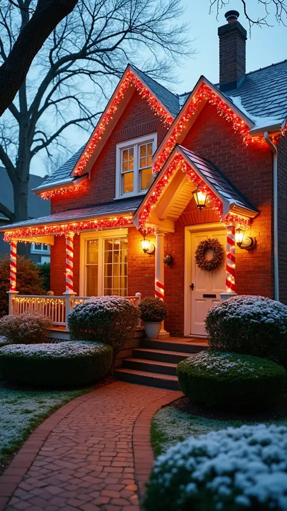 festive holiday light display