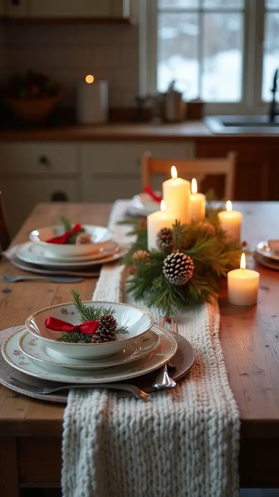 festive holiday table settings
