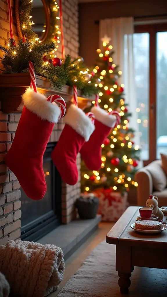 festive illuminated candy canes