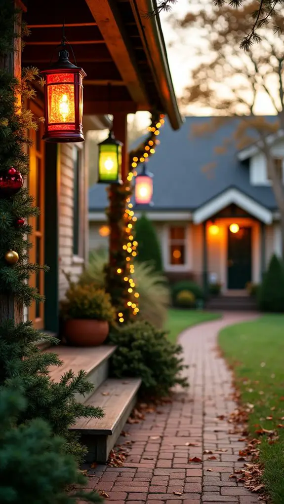 festive lanterns create ambiance