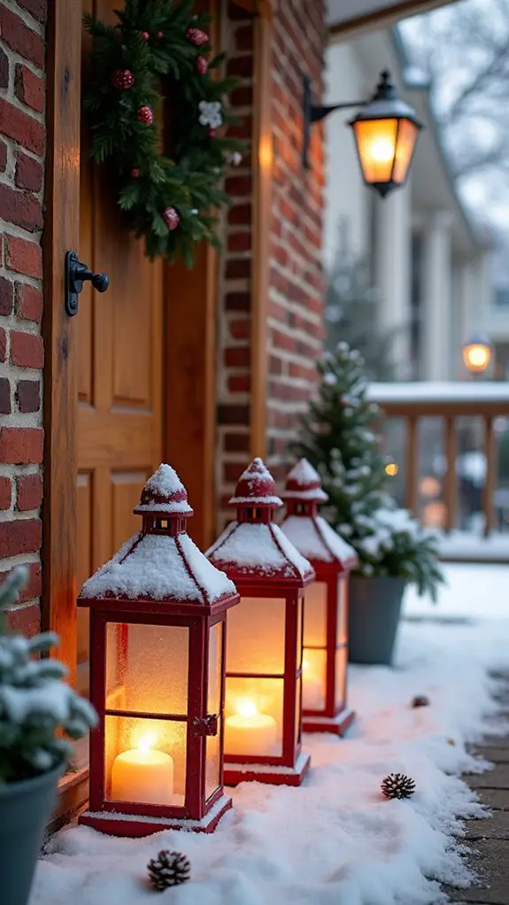 festive lanterns for entryway