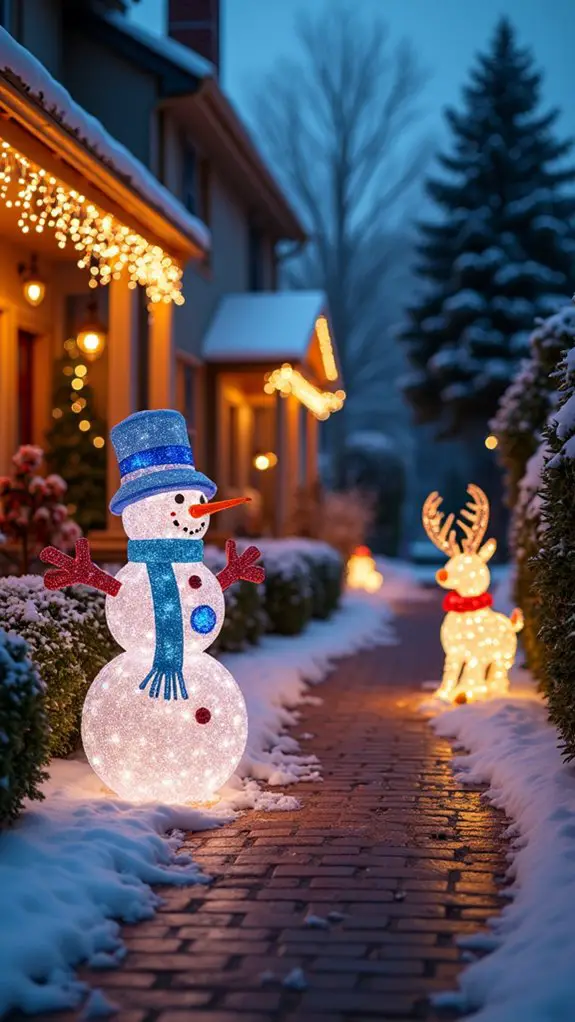 festive light up characters display