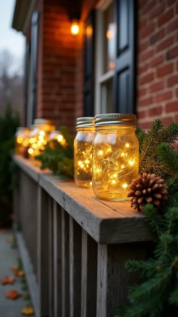 festive mason jar decorations