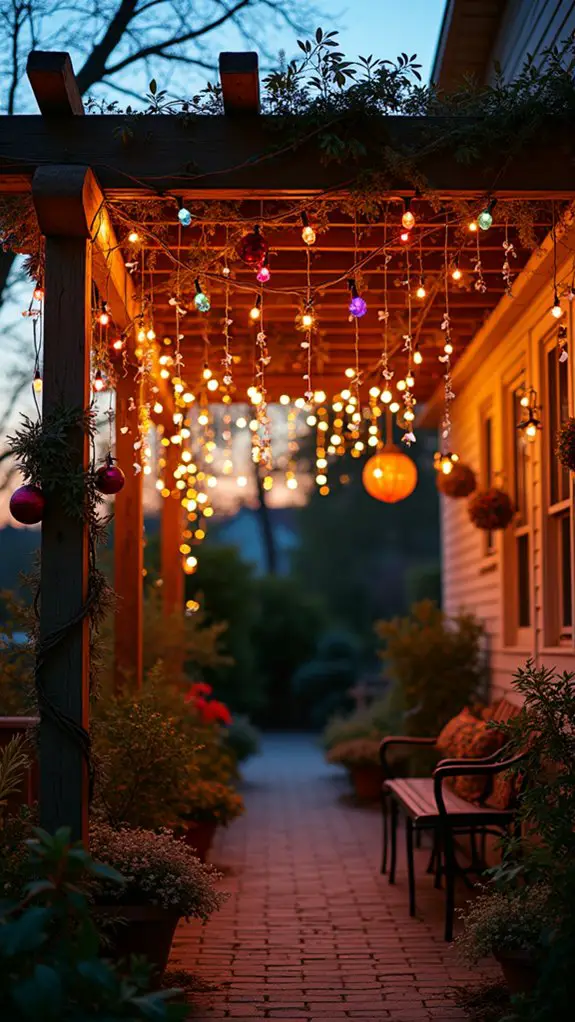 festive multi colored lighting atmosphere