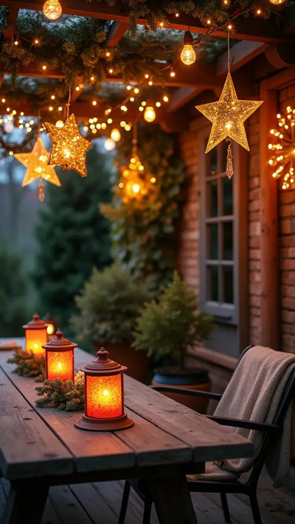 festive outdoor lighting shapes