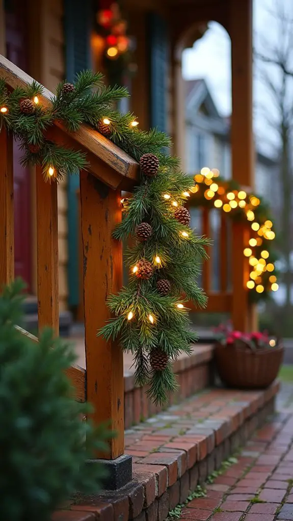 festive porch winter wonderland