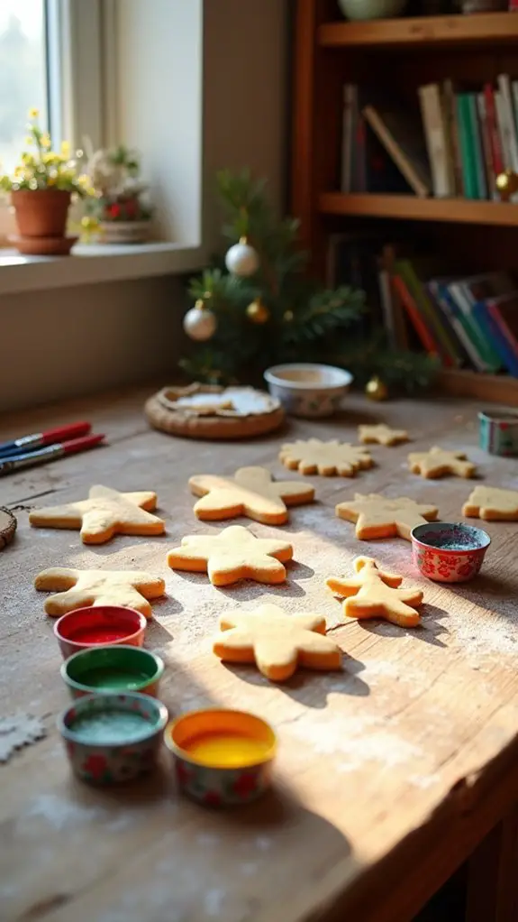 festive salt dough ornaments