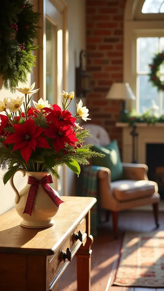 festive seasonal floral arrangements