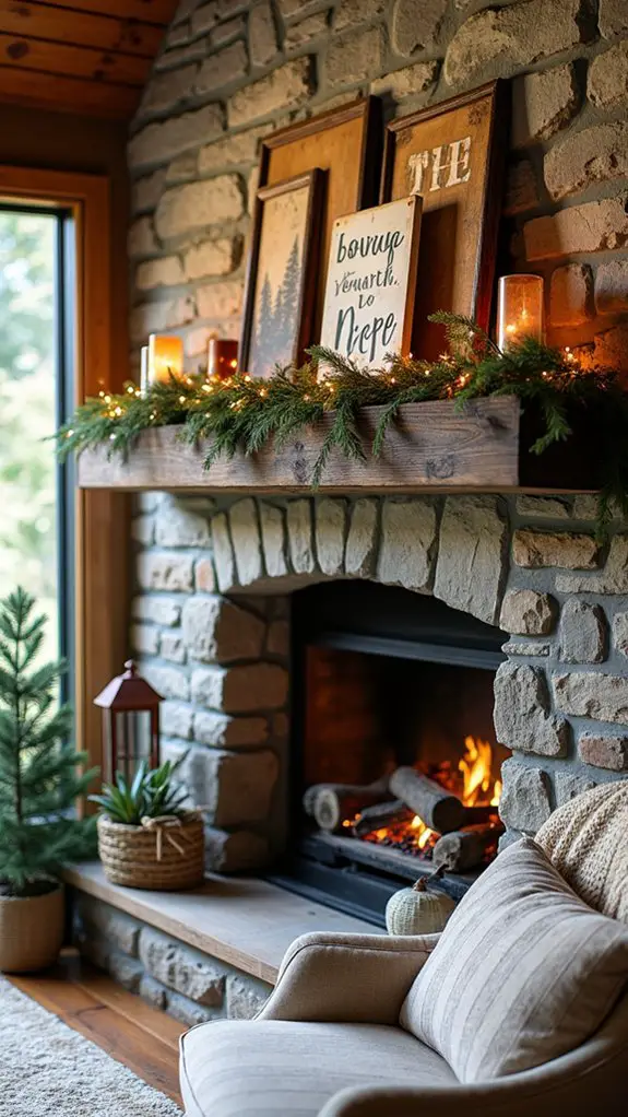 festive typography enhances decor