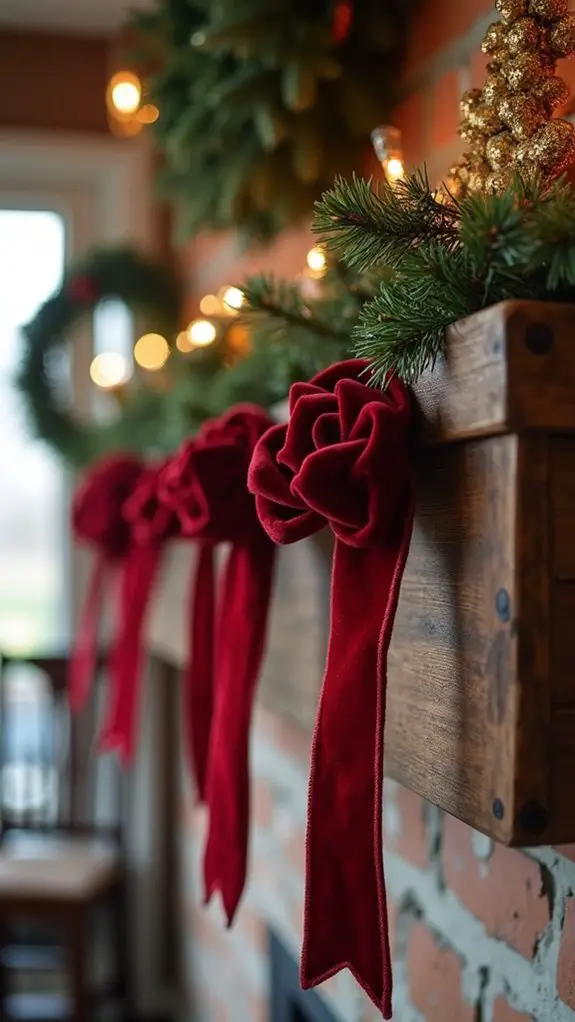 festive velvet ribbon bundles