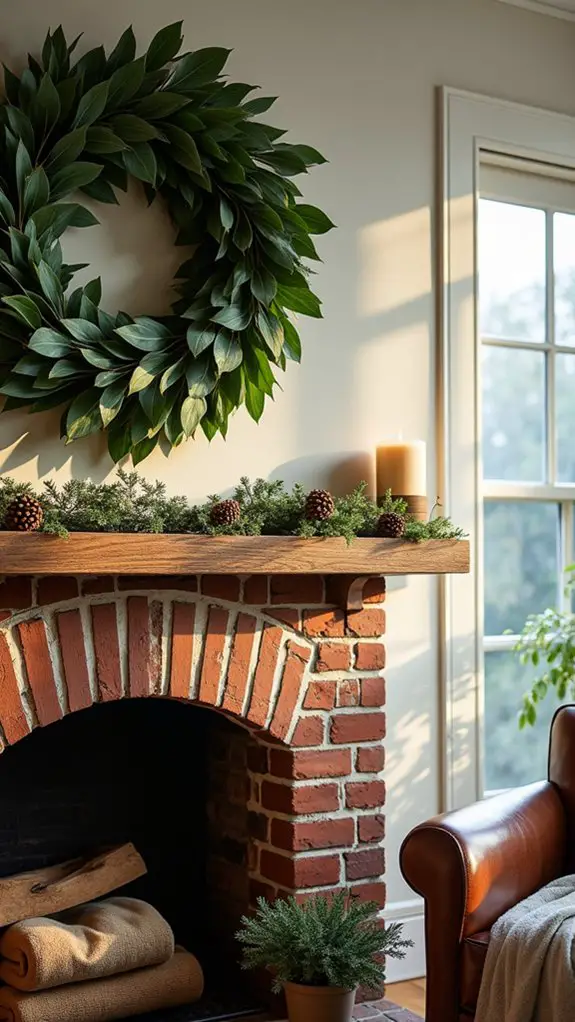 fresh eucalyptus holiday decor