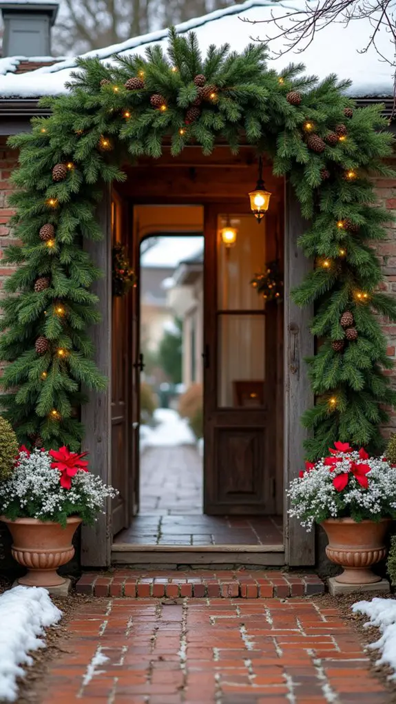 fresh pine garlands charm