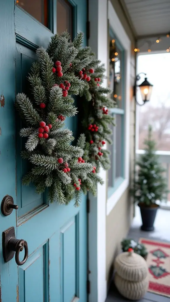 frosted elegance with berries