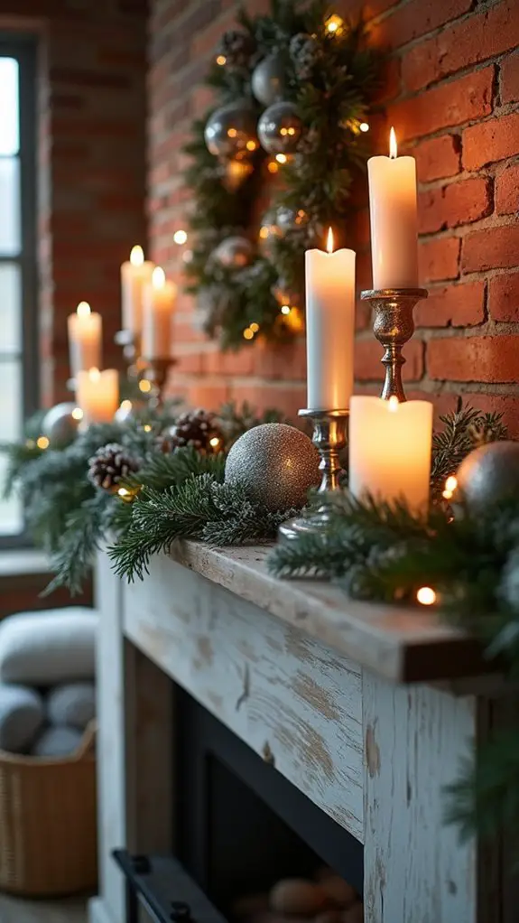 frosted glass and silver