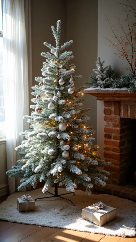 frosted pine silver elegance