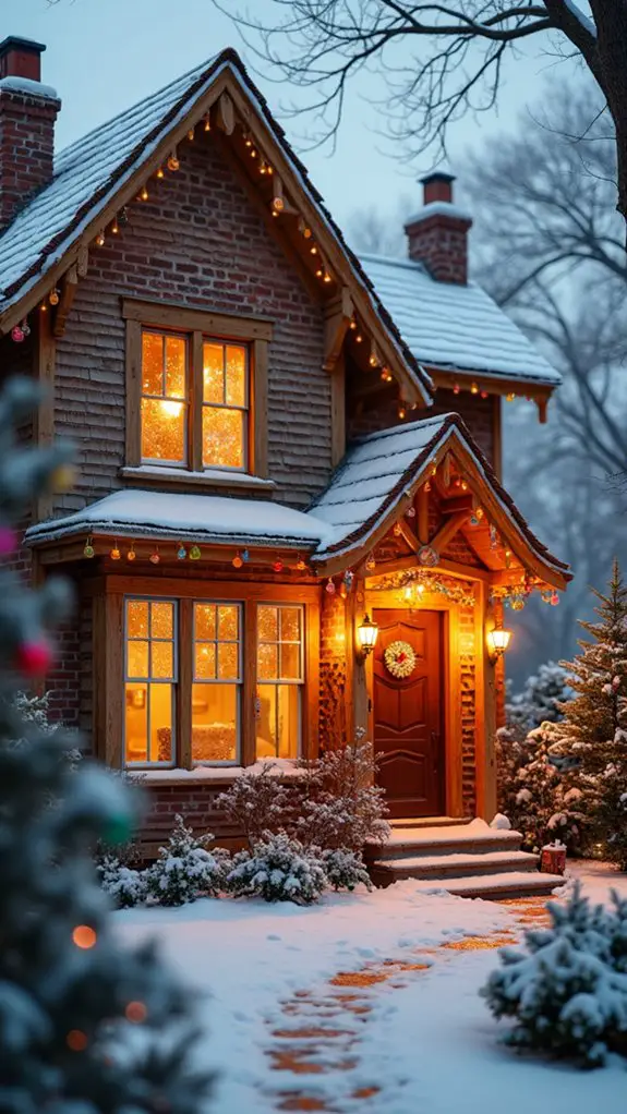 frosted window holiday glow