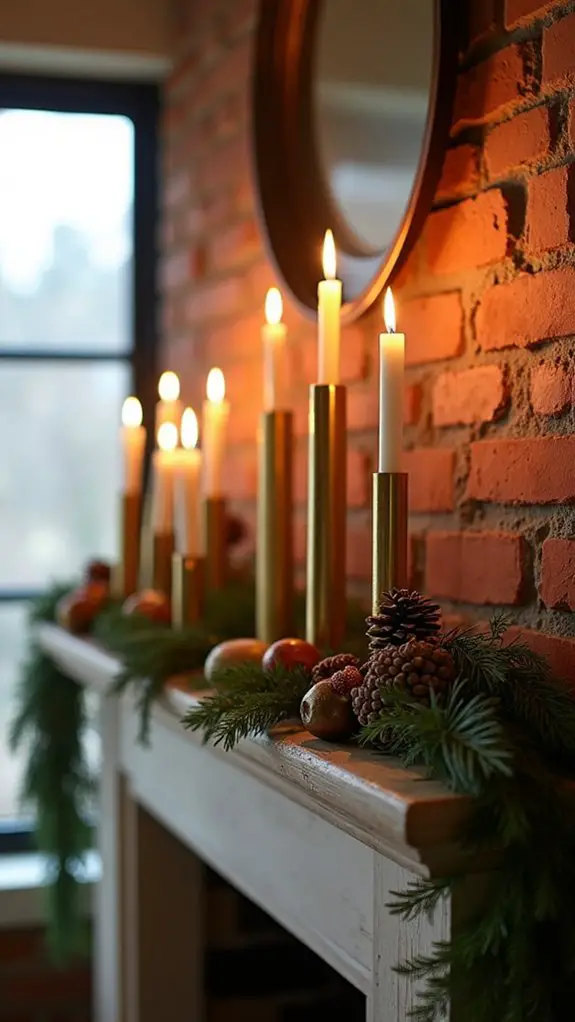 geometric modern brass elegance