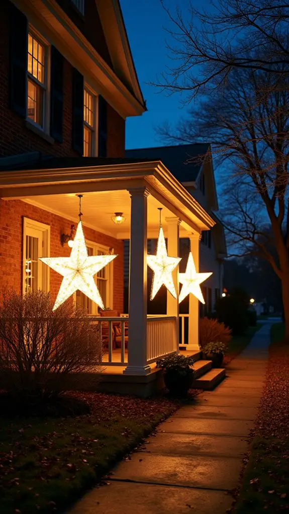 giant star silhouettes decorations