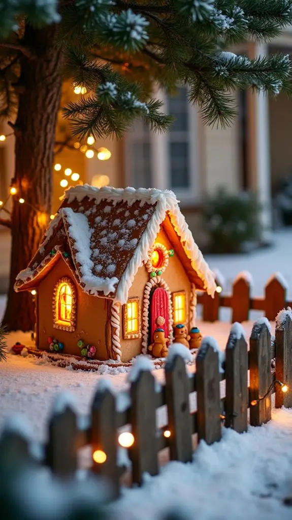 gingerbread house holiday decorations
