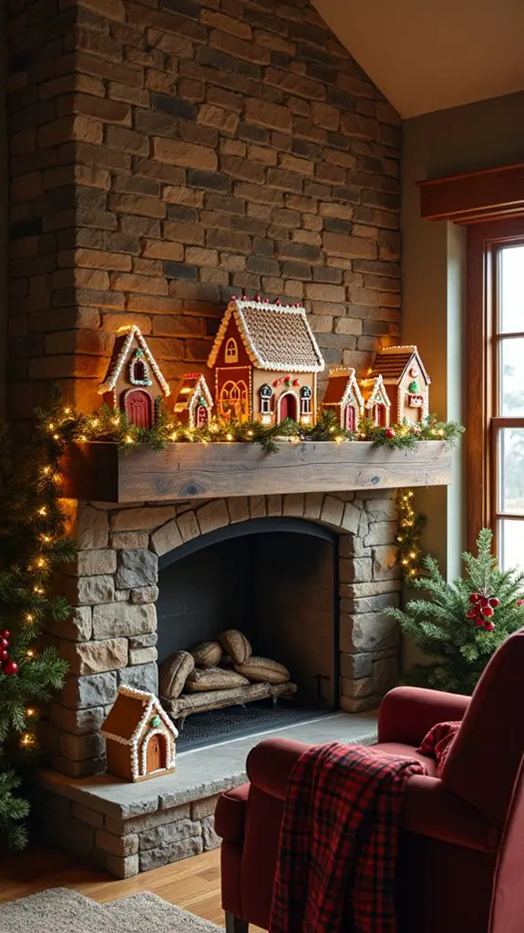 gingerbread village holiday decor