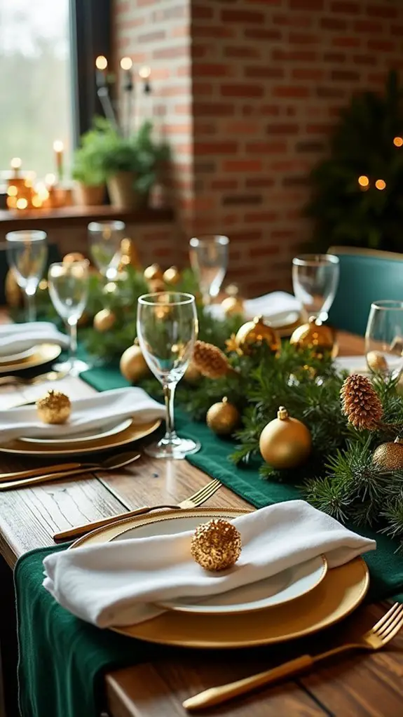 glamorous gold holiday decor