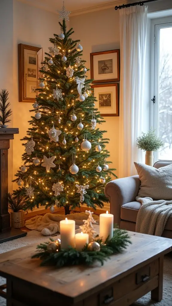 glamorous metallic christmas decorations