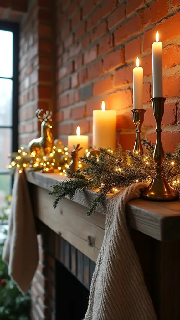 glamorous metallic holiday accents