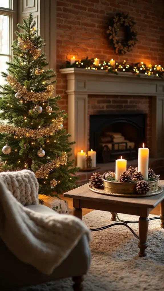 glamorous metallic holiday decorations