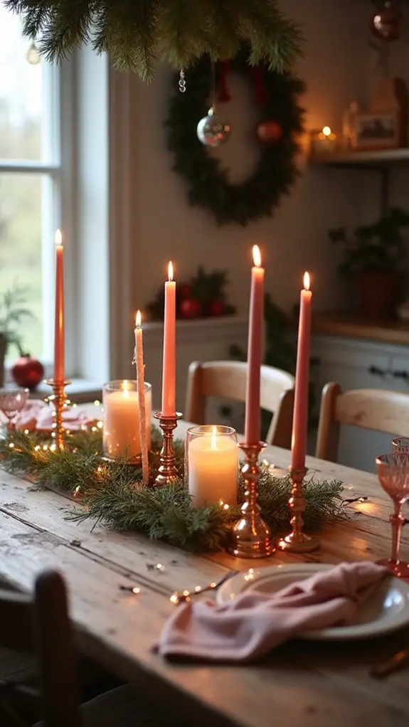 glamorous rose gold ambiance