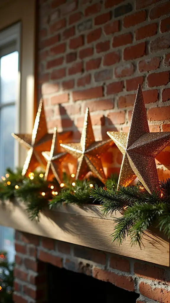 glittering star tree topper