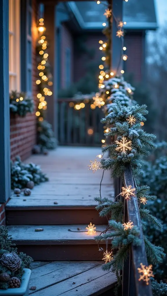 glittery light up ornaments
