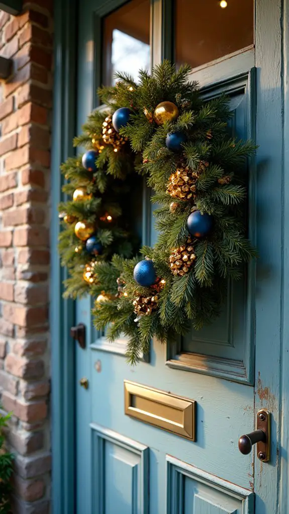 gold and blue elegance