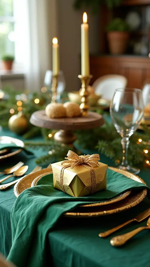 gold leaf holiday elegance