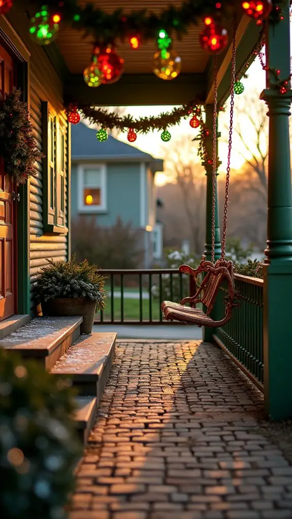 grinch inspired festive porch lights