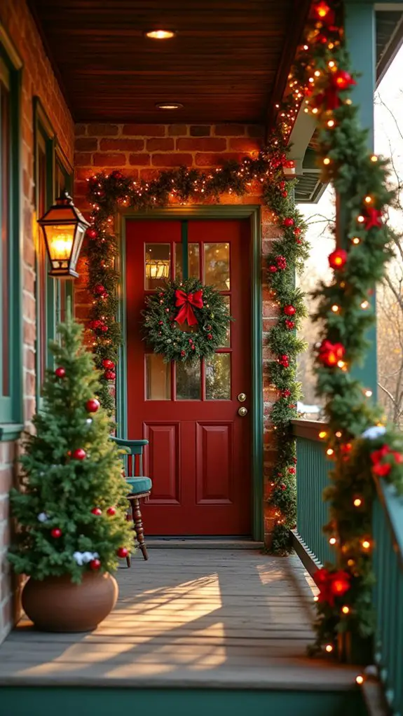 grinch inspired whimsical lighted garlands