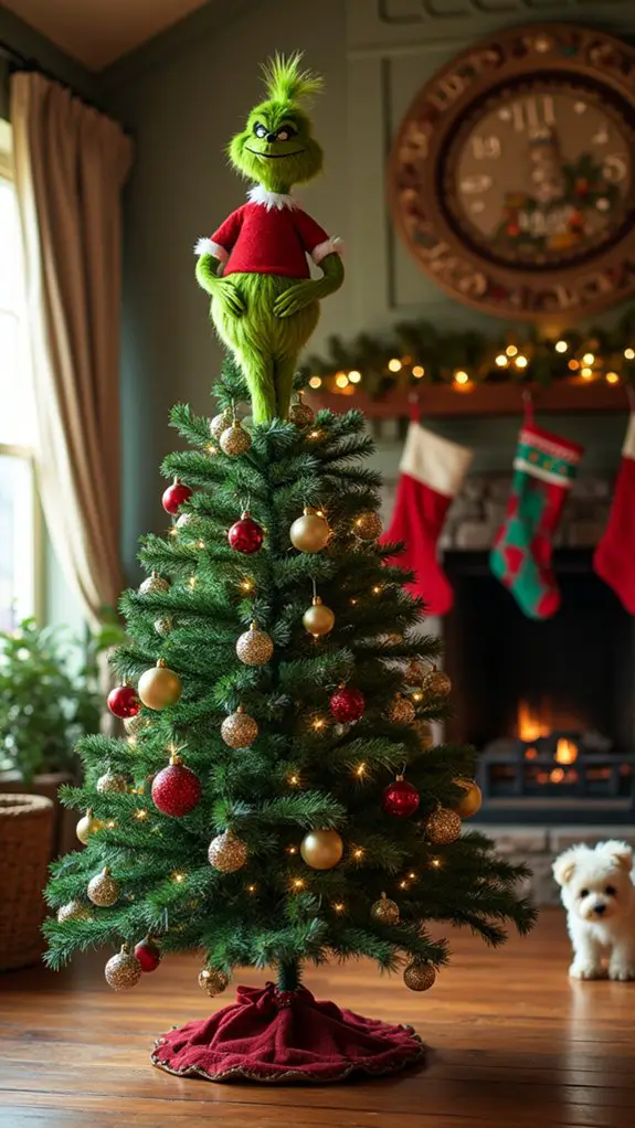 grinchy tree topper magic