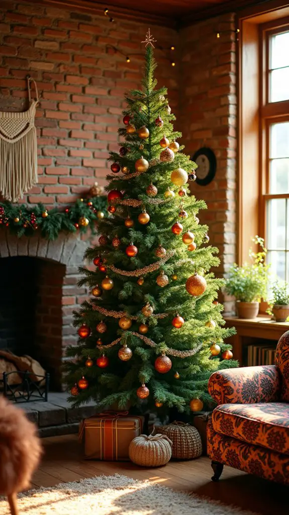 groovy 70s holiday decor