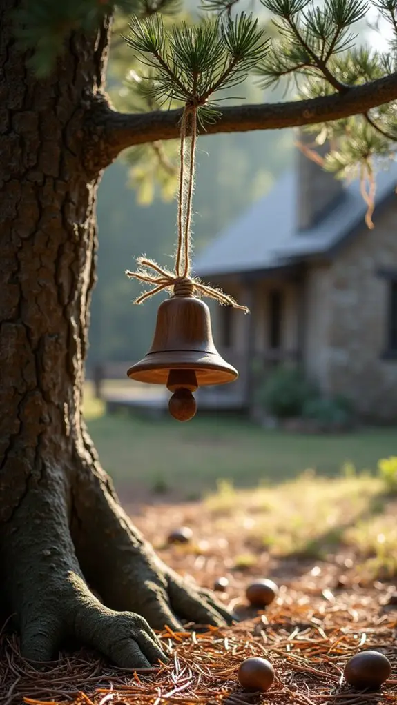 handcrafted wooden bell ornaments